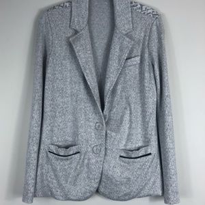 Tart Chevron and Ikat Knit Blazer, Size Small